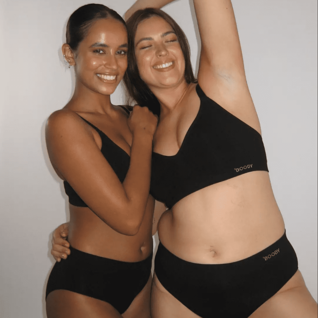 Boody Bamboo underwear on two models