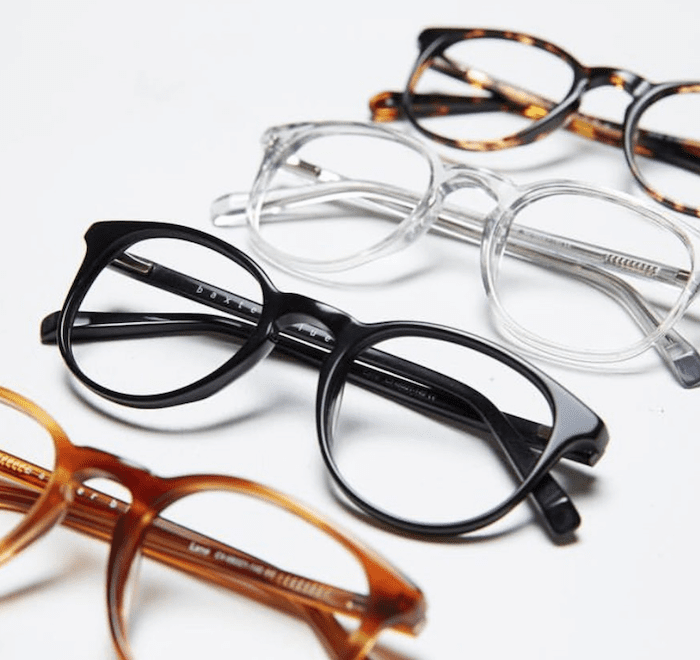 Four pairs of baxter blue glasses