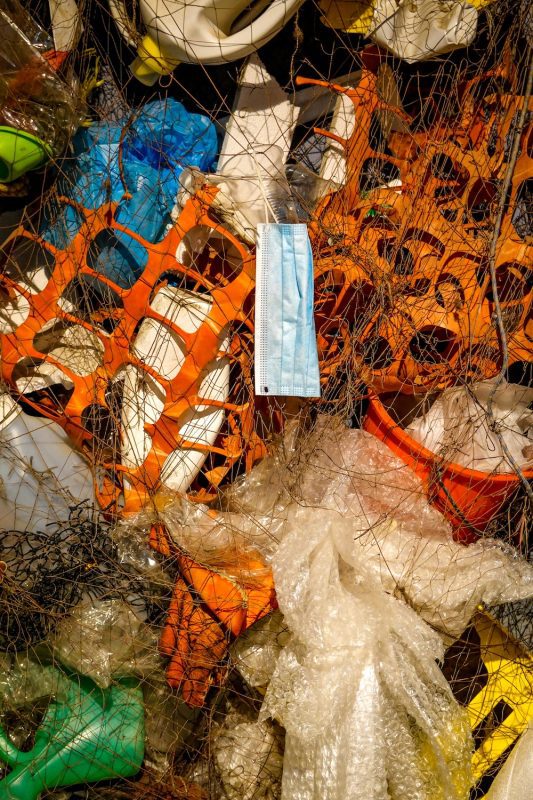 Lots of different plastic waste laid on top of each other