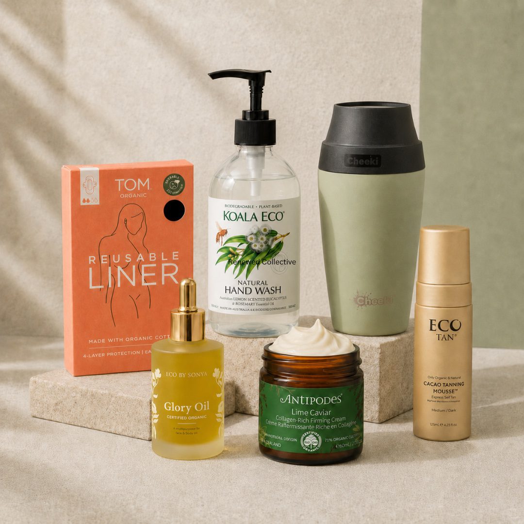 Display of natural and organic products available at Sassy Organics Online Marketplace